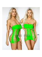 Smoosh Neon Green Tube Dress