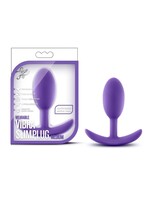 Luxe Wearable Vibra Slim Plug - Med - Purple