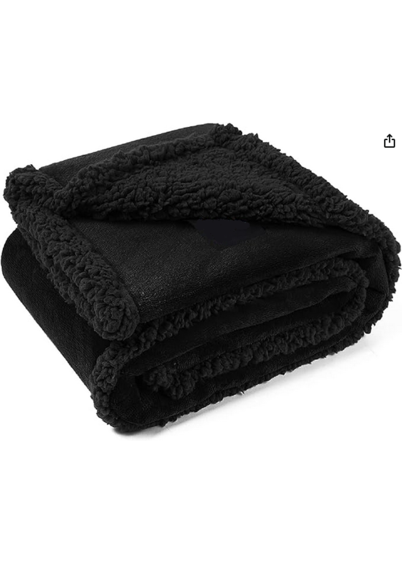 Smoosh Waterproof Blanket Black