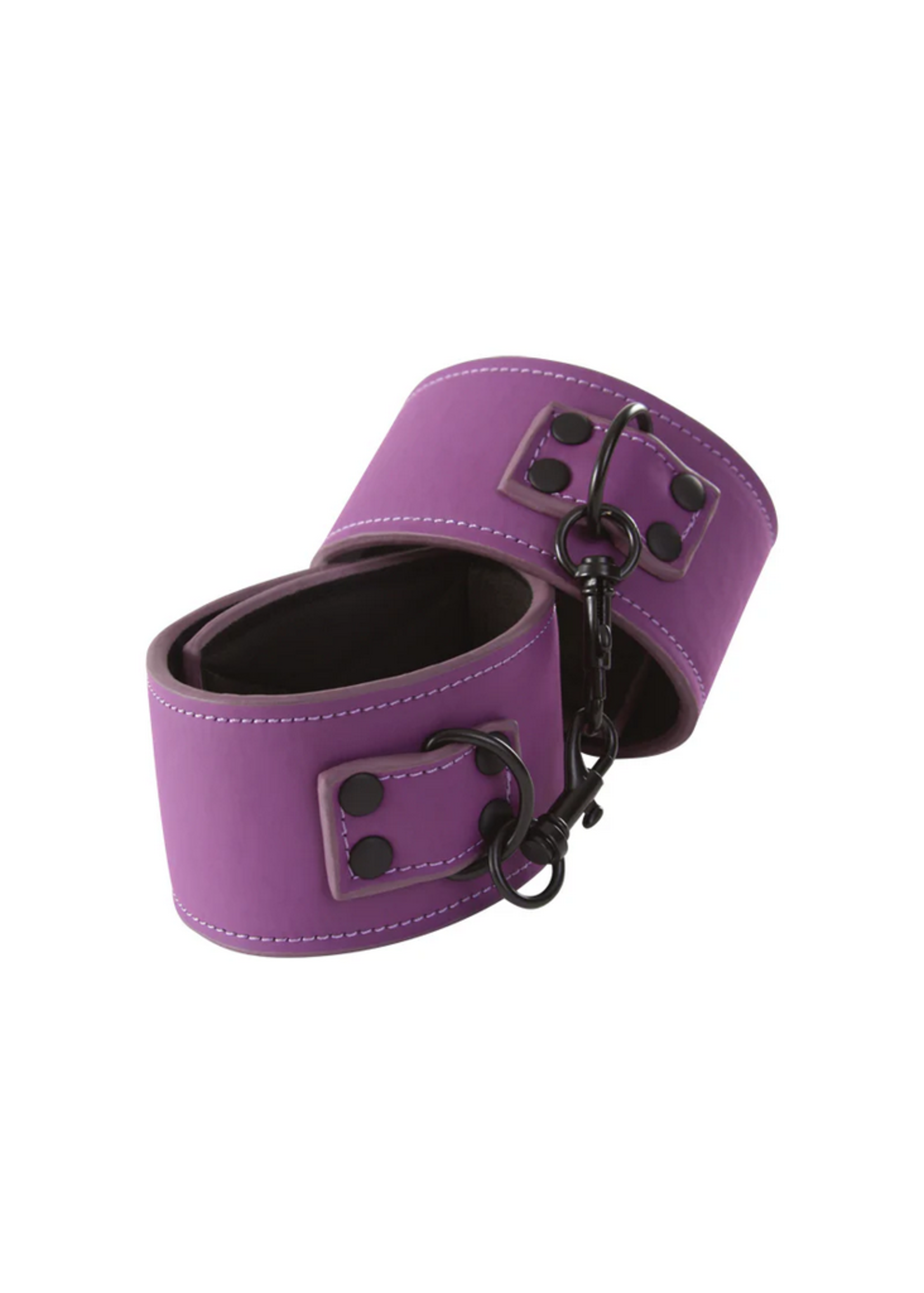 Lust Bondage Wrist Cuffs - Purple