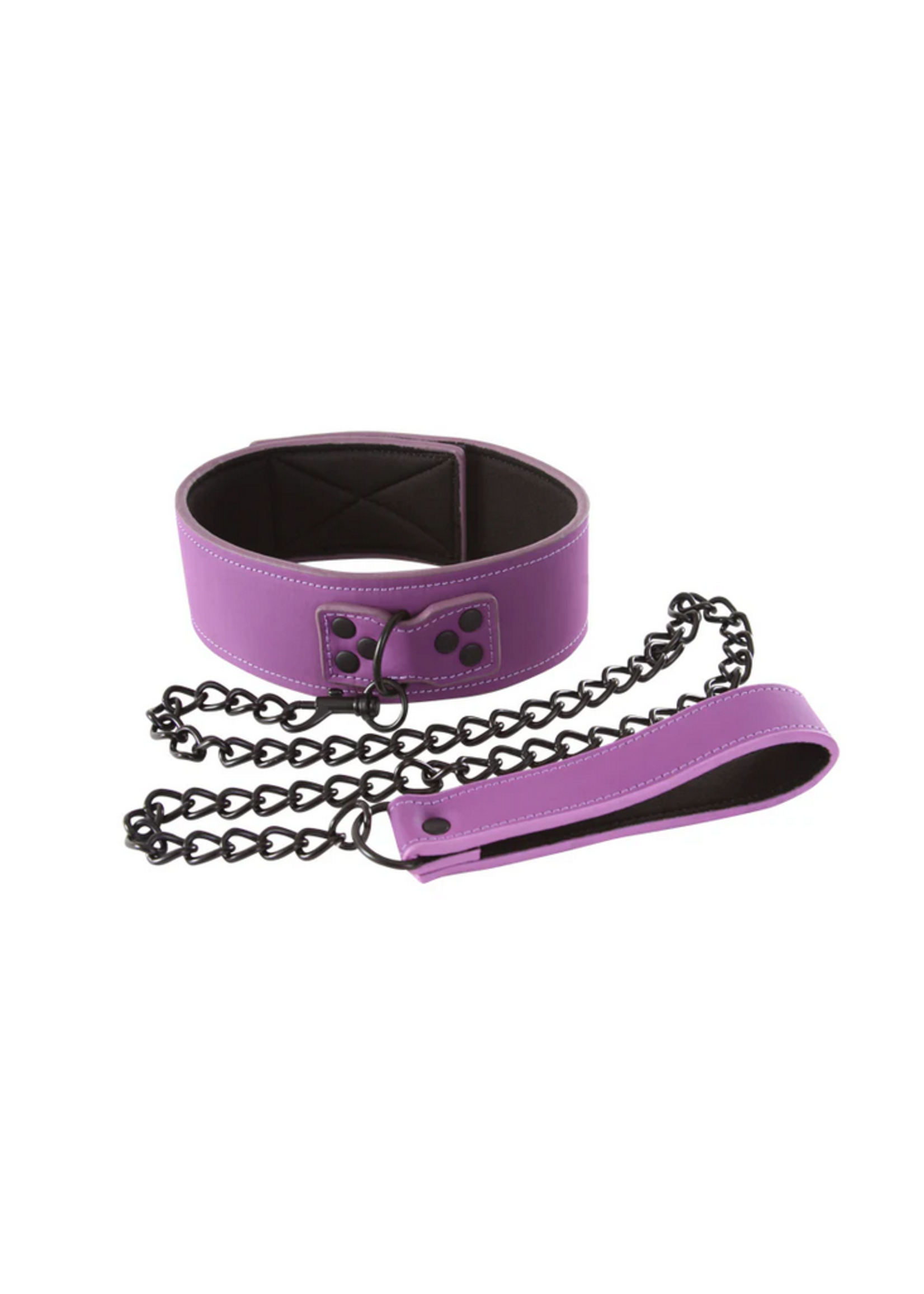 Lust Bondage Collar - Purple