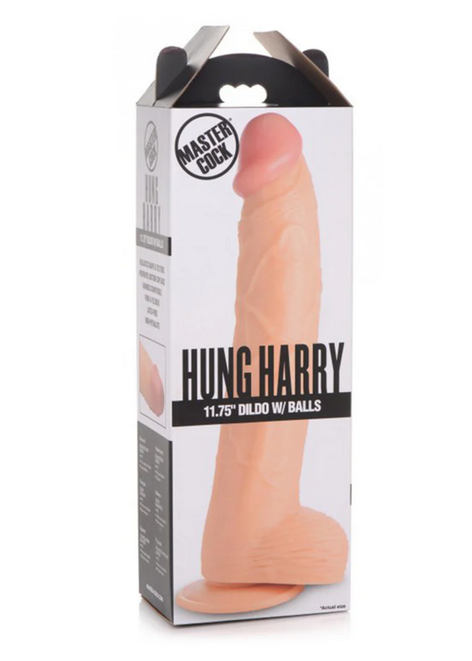 Master Cock Hung Harry 11.75" Dildo w/ Balls - Light