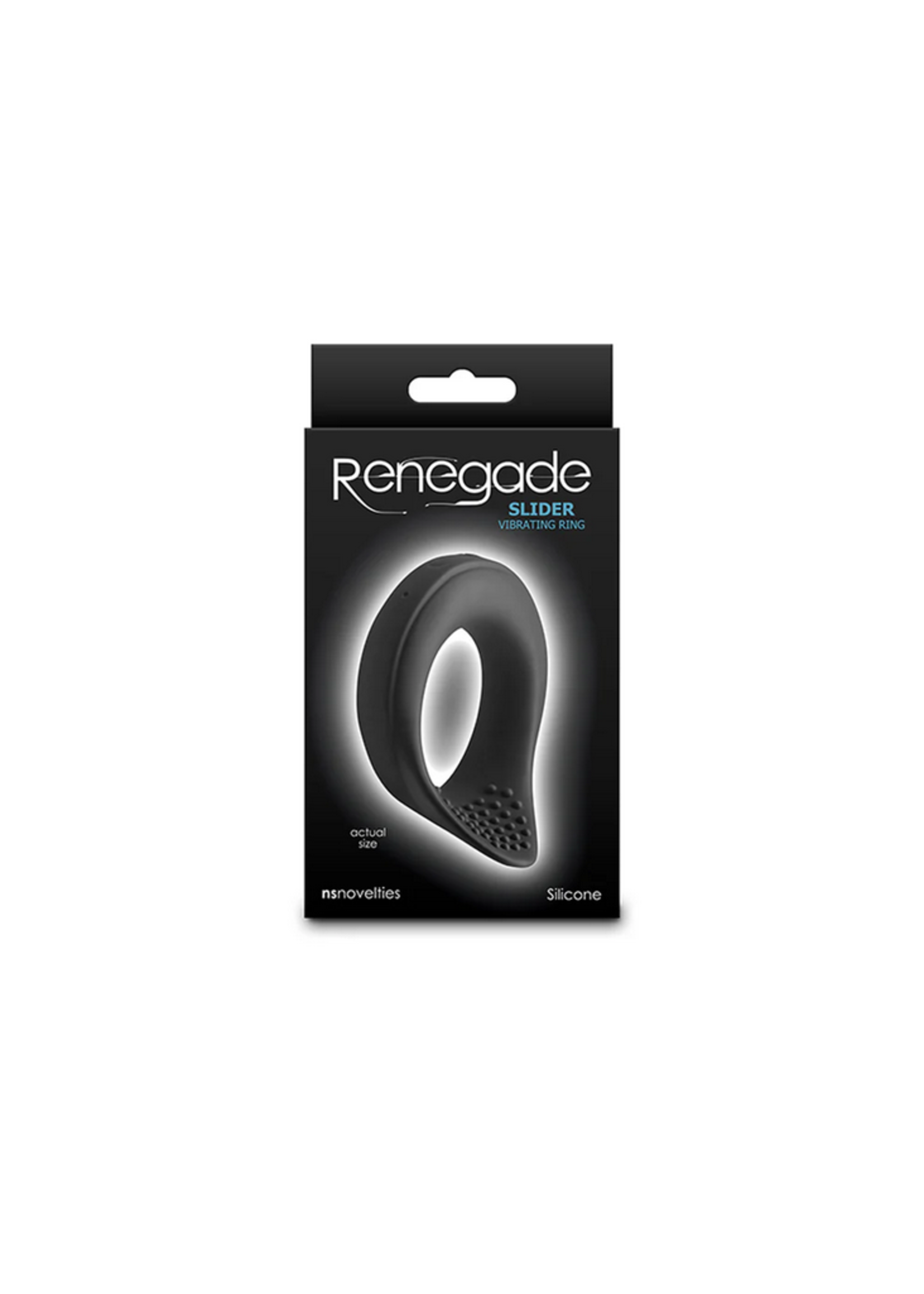 NS Novelties Renegade - Slider Vibrating Ring - Black