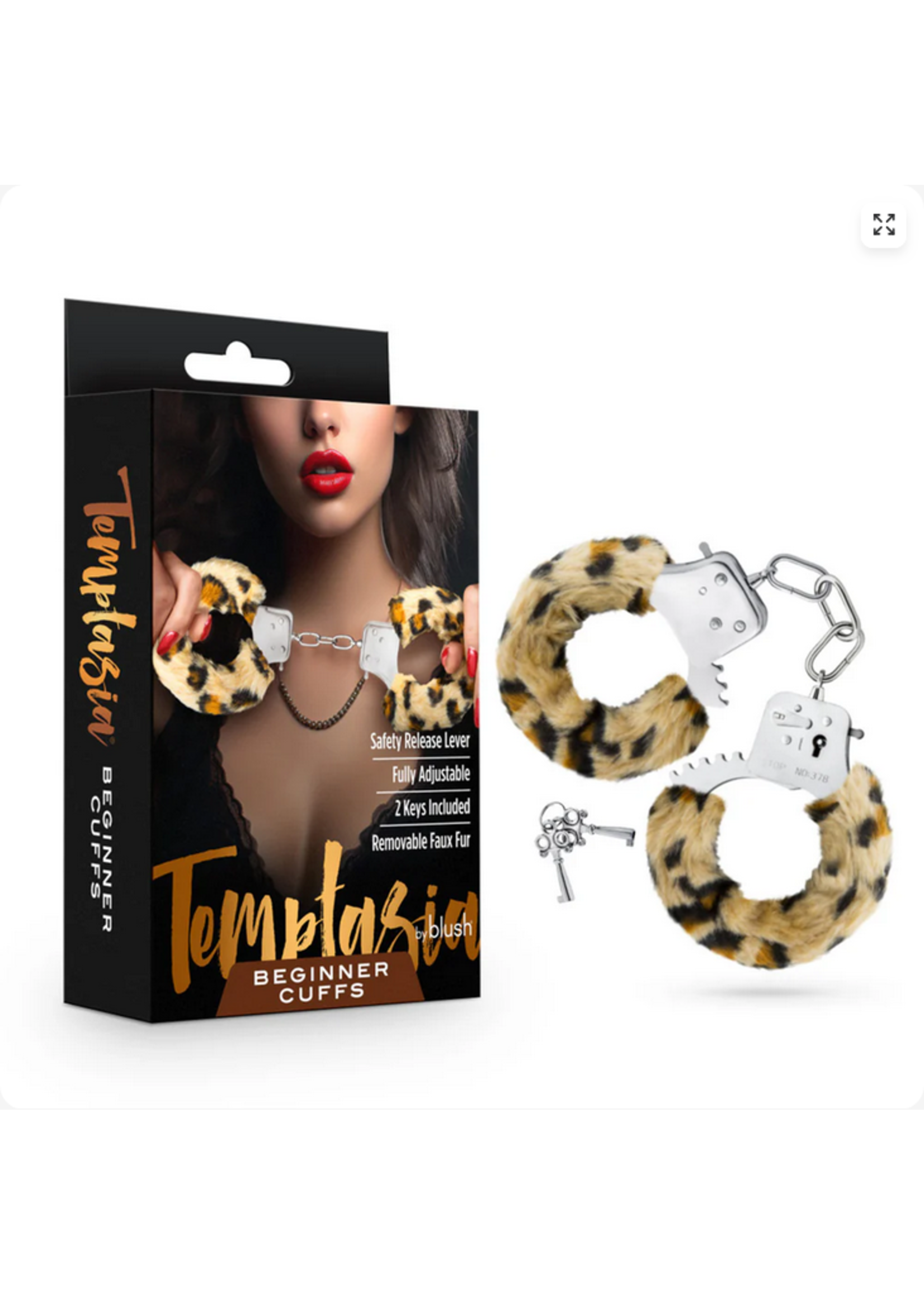 Temptasia Beginner Cuffs - Leopard