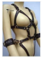 Clearance Body Harness w\ Cuffs
