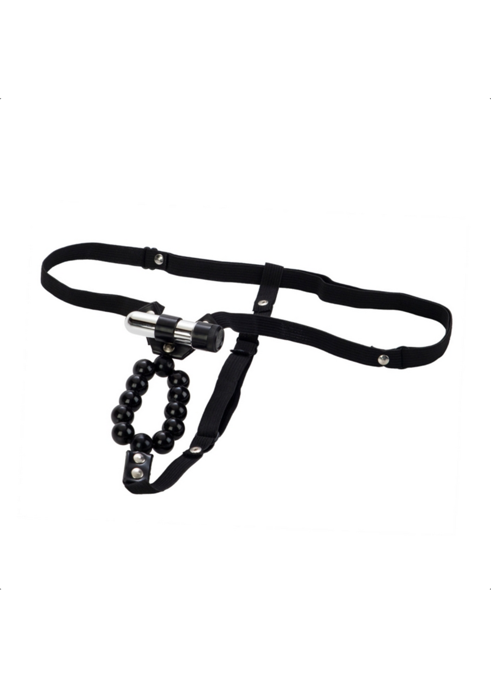 Calexotics Lover's Thong with Stroker Beads Vibrating