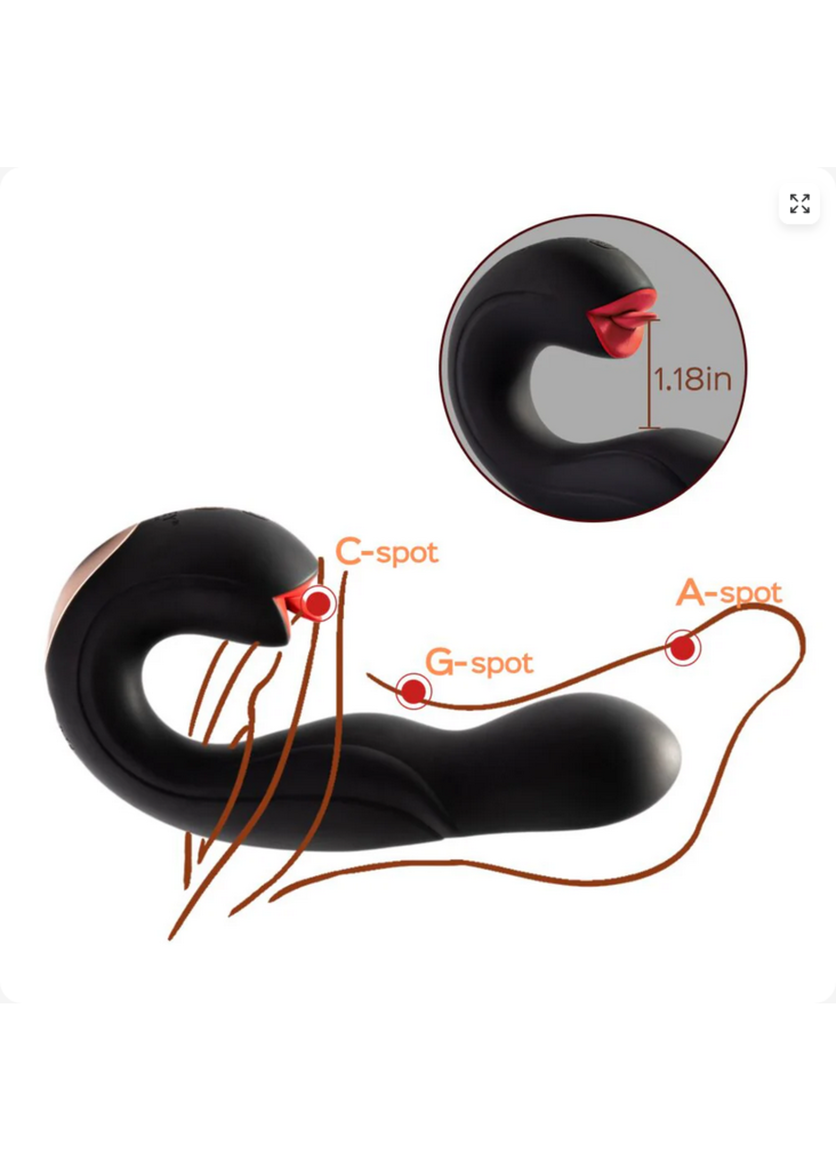 Clearance Joi Pro Rotating Flicking R/C GSpot/Clit