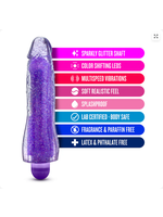 Blush Glow Dicks Molly Glitter Vibrator - Purp