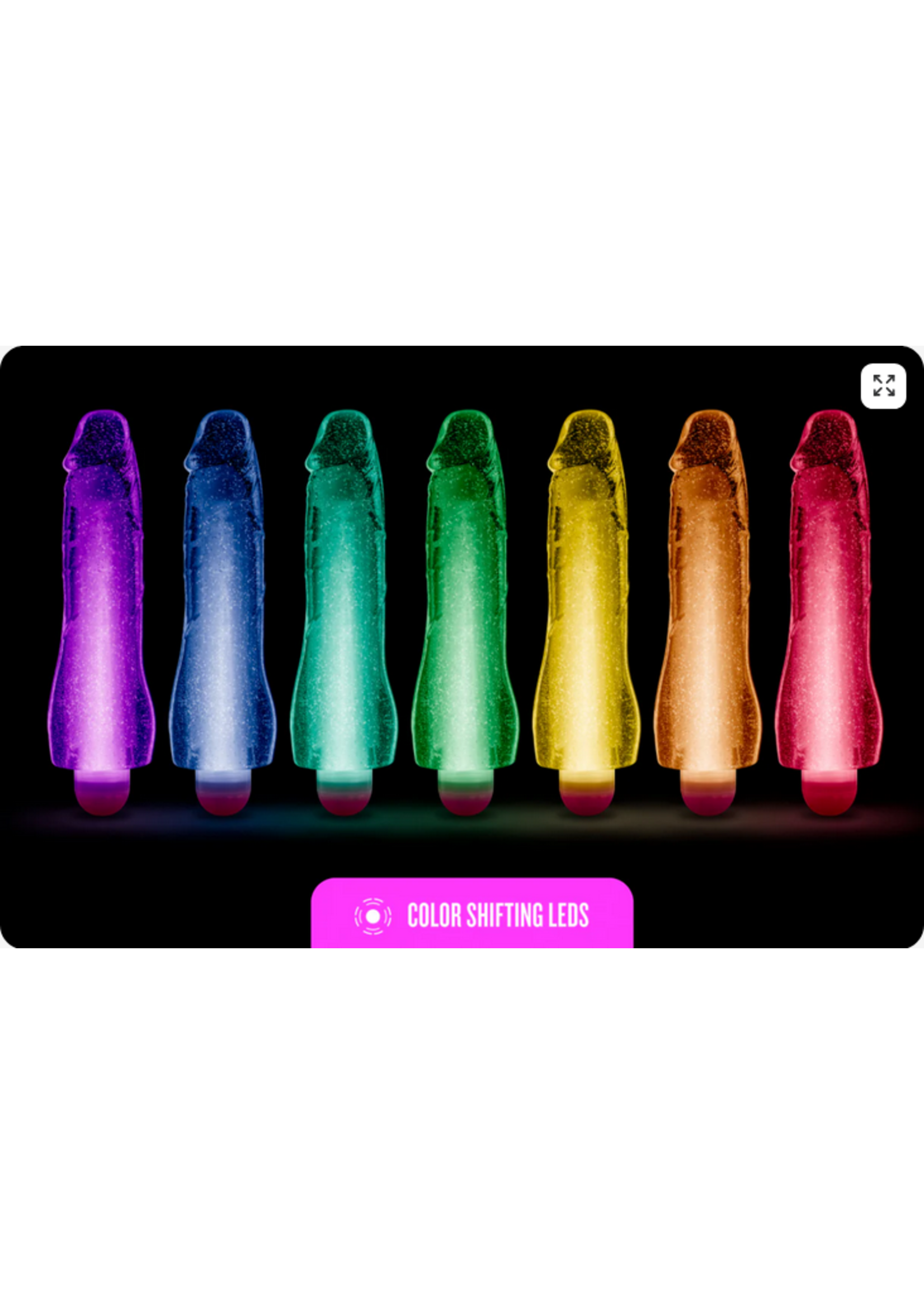 Blush Glow Dicks Molly Glitter Vibrator - Purp