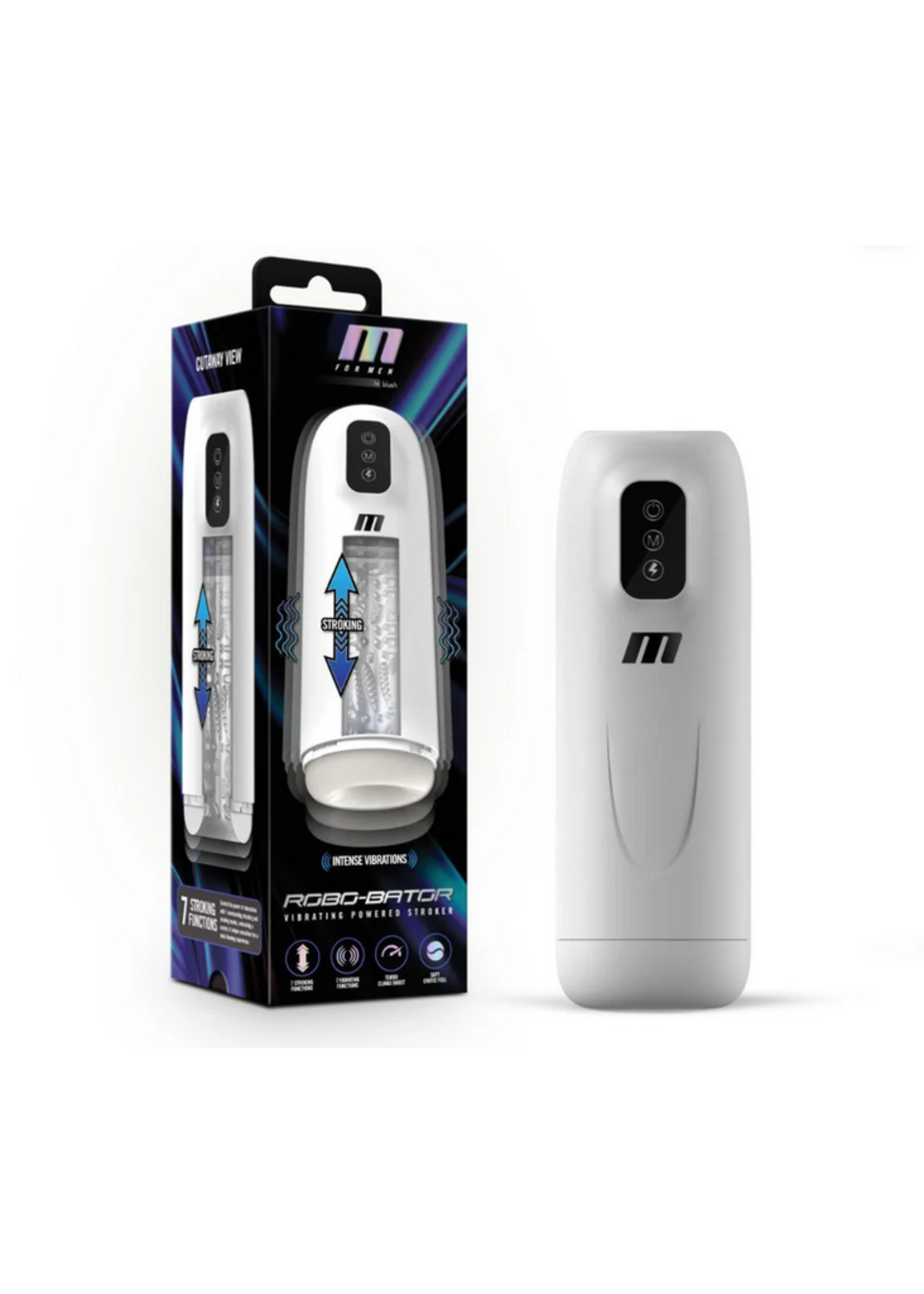 M for Men Robo-Bator Turbo Boost - White