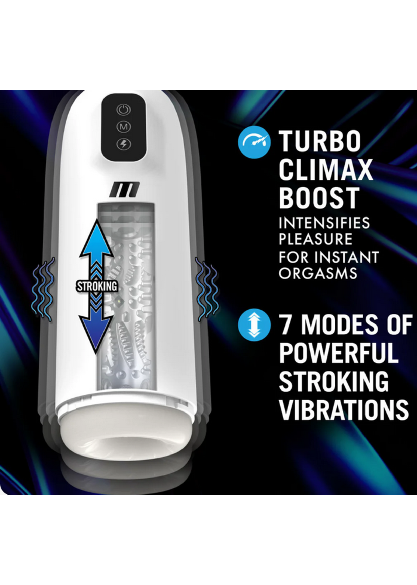 M for Men Robo-Bator Turbo Boost - White
