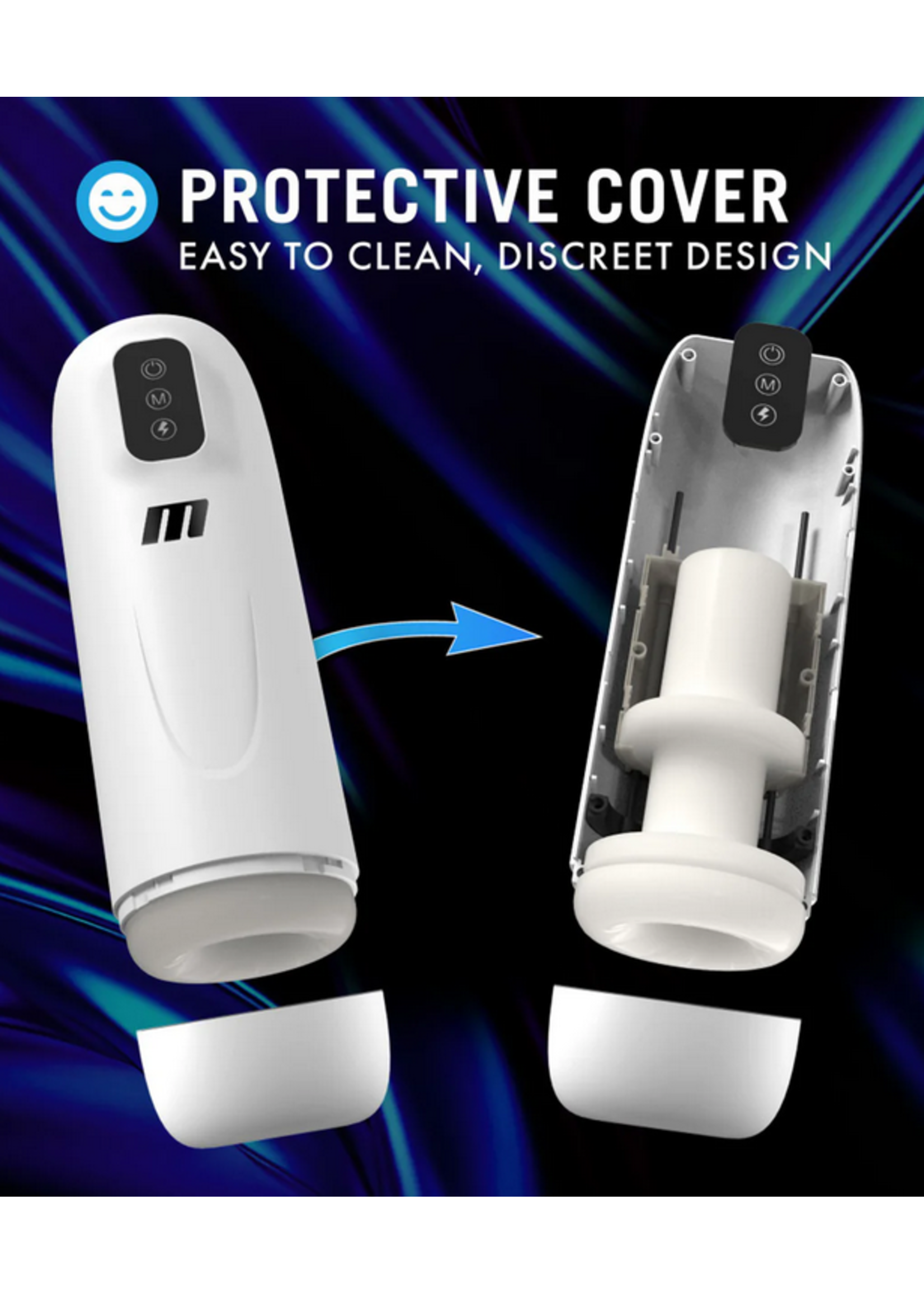 M for Men Robo-Bator Turbo Boost - White