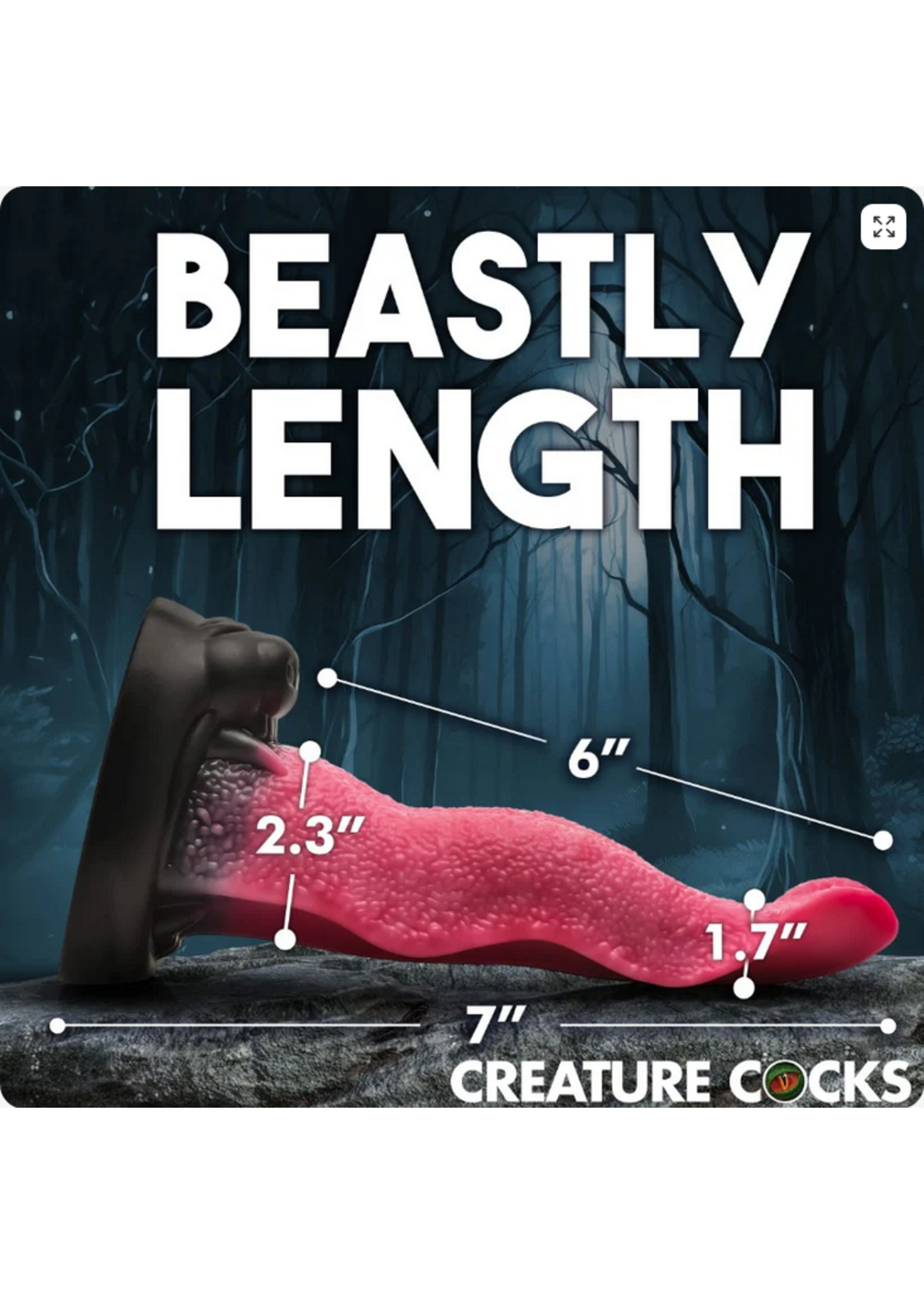 Creature Cocks Wolf's Lick - Wolf Maw Silicone Dildo