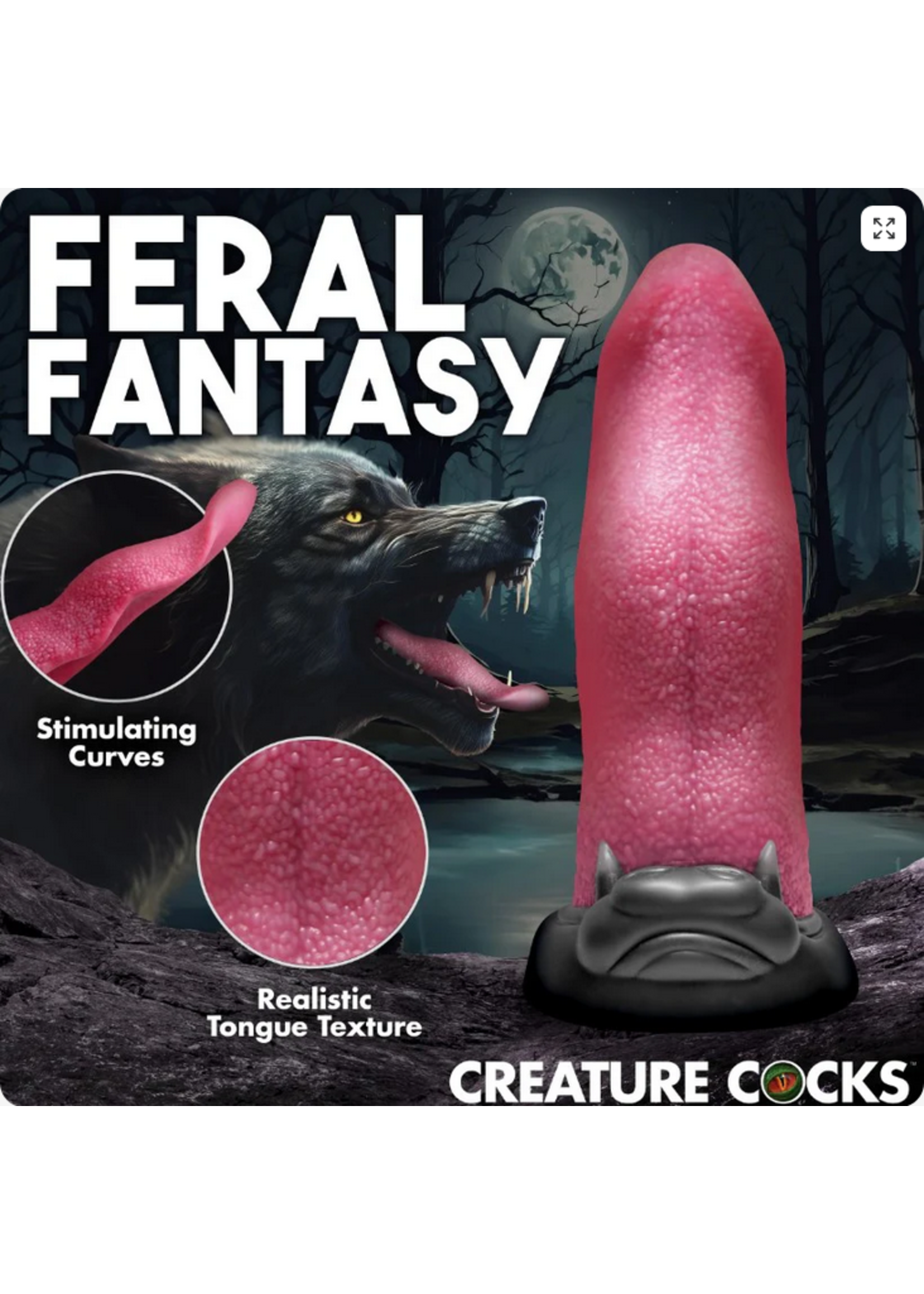 Creature Cocks Wolf's Lick - Wolf Maw Silicone Dildo
