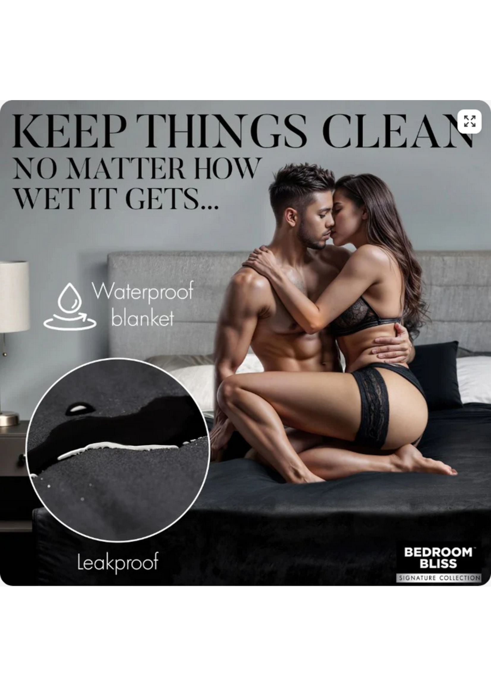Bedroom Bliss Lover's Waterproof Throw