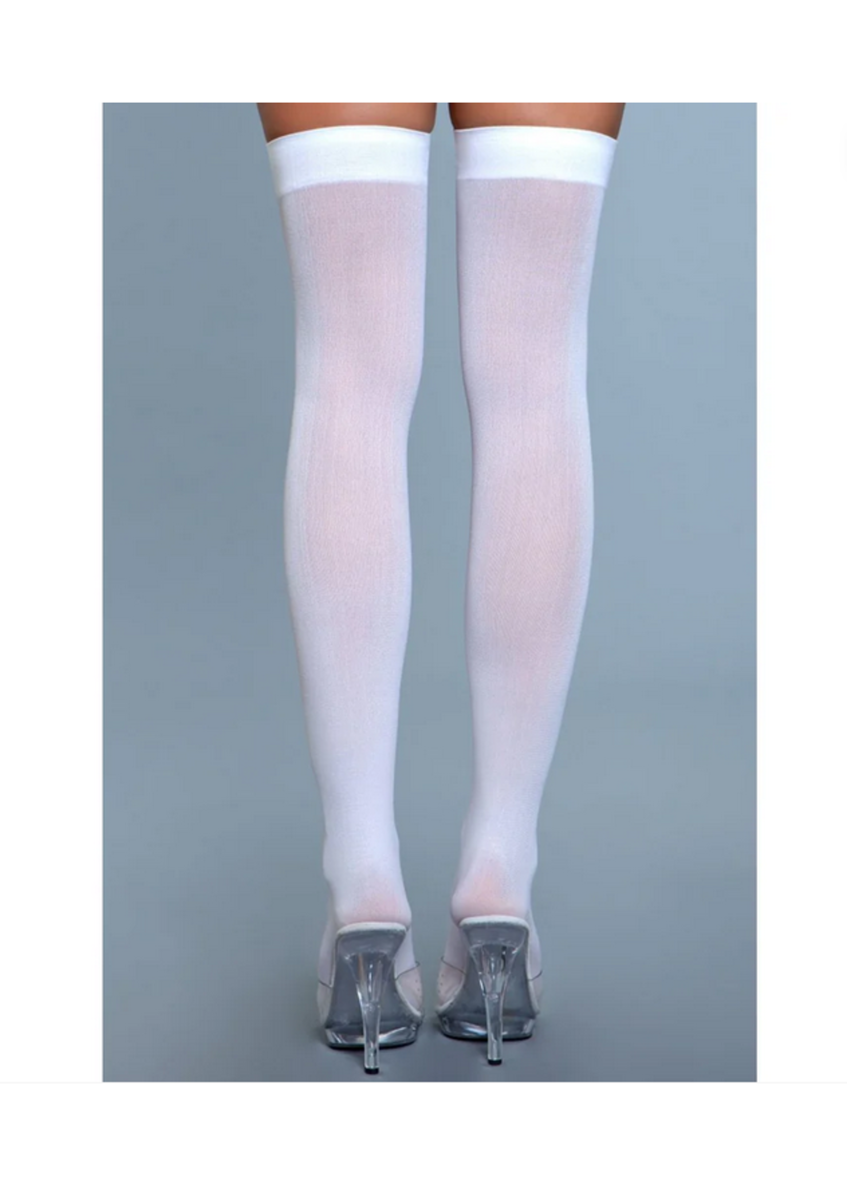 Opaque Nylon Thigh Highs
