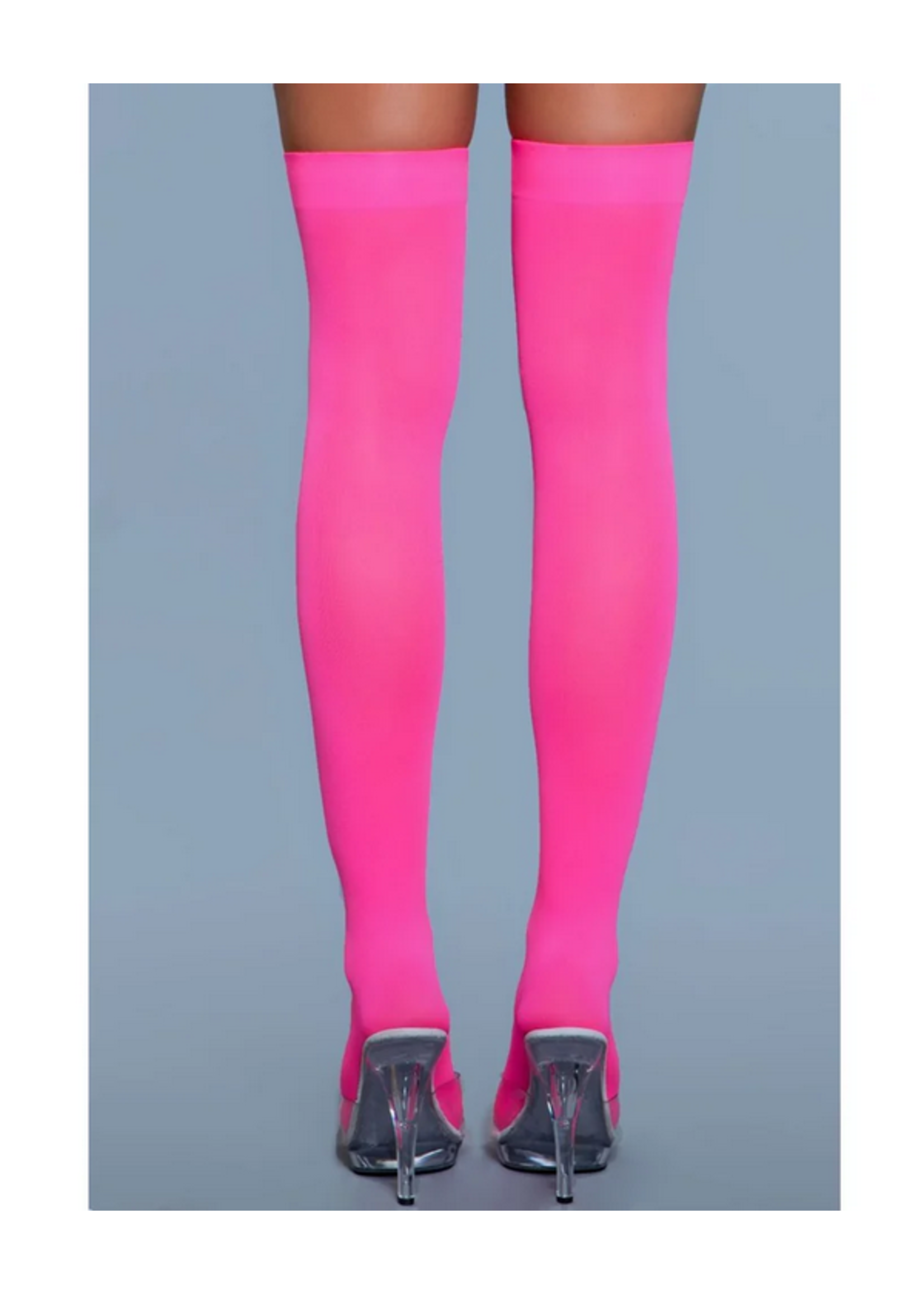 Opaque Nylon Thigh Highs