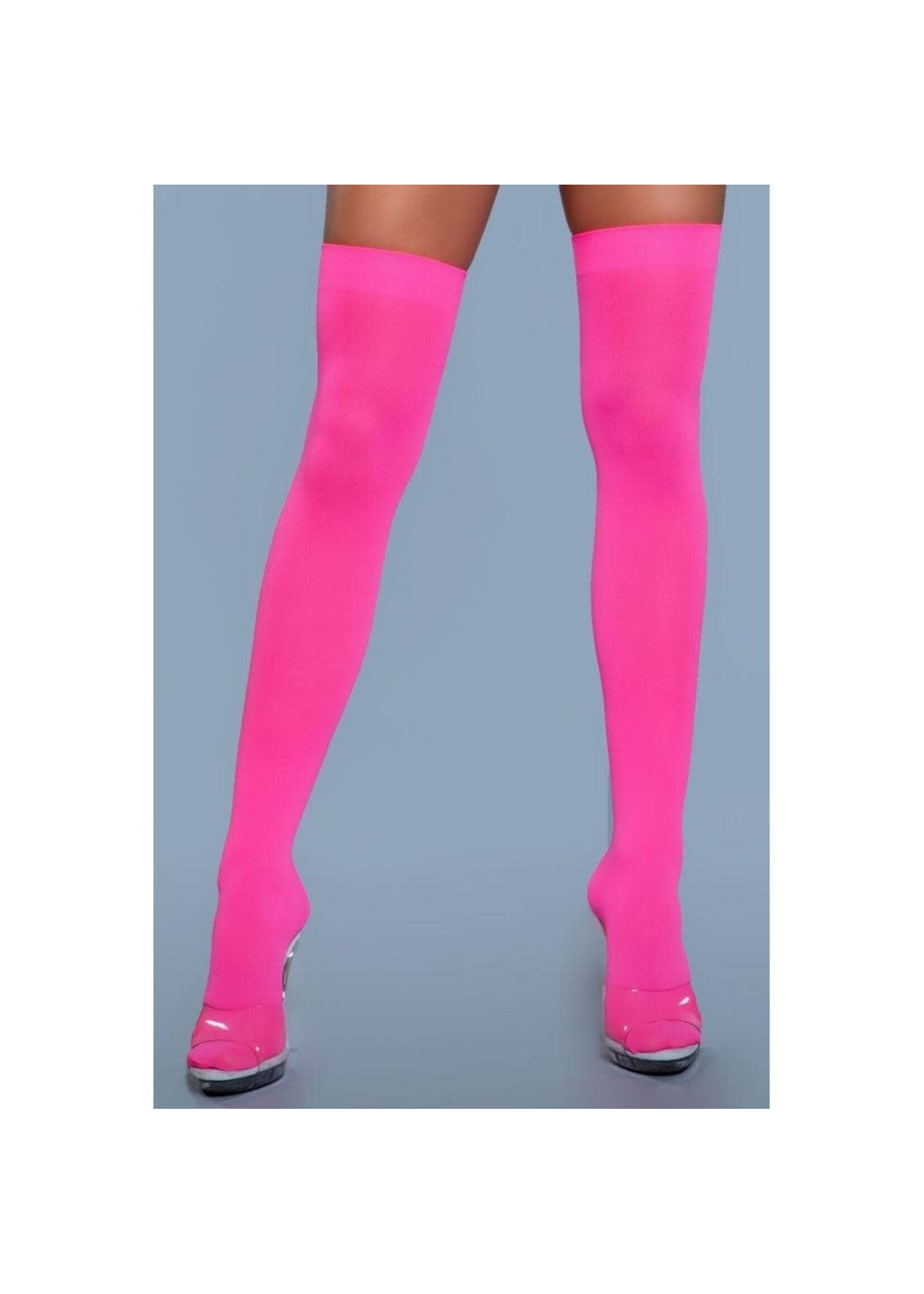 Opaque Nylon Thigh Highs