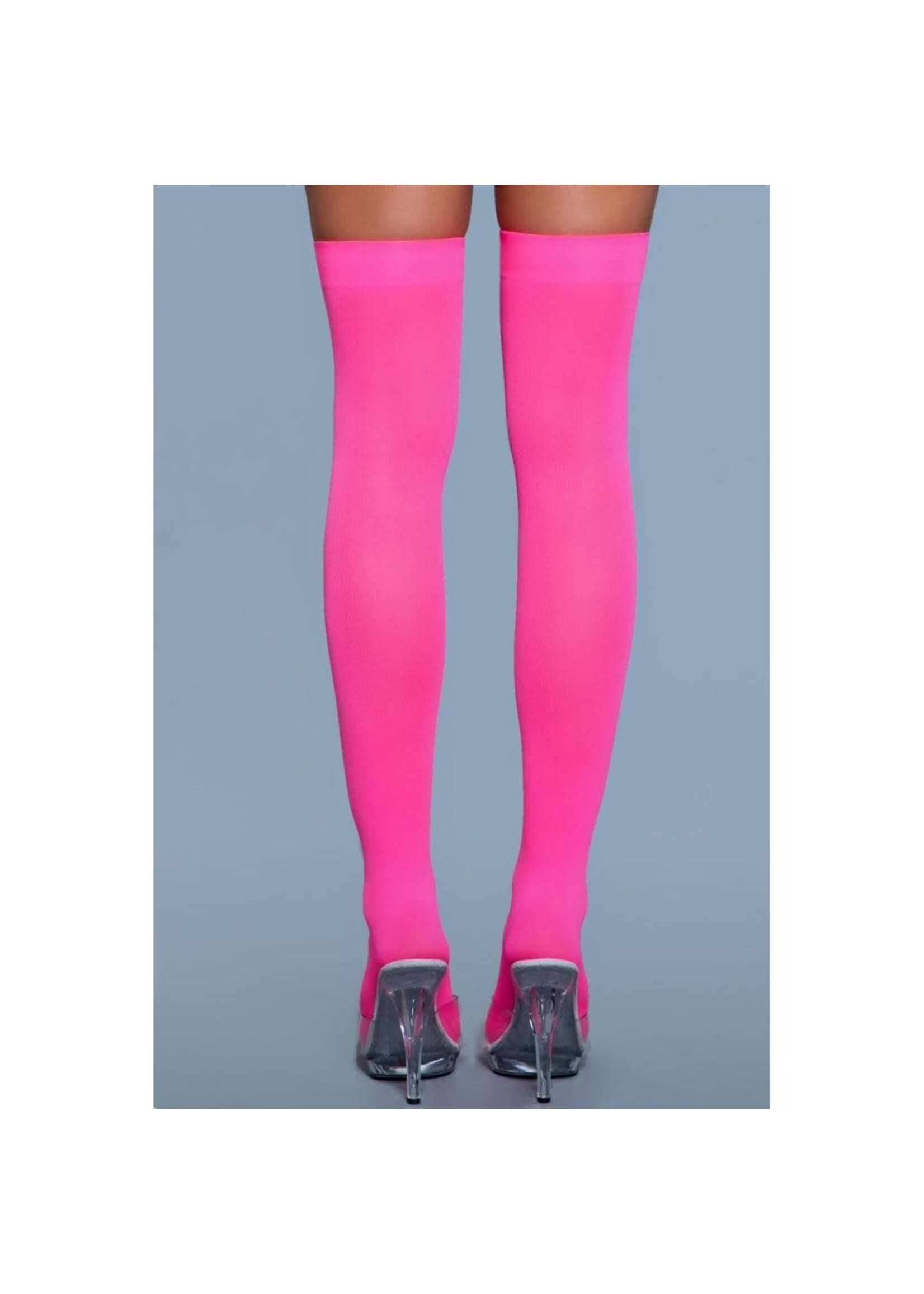 Opaque Nylon Thigh Highs