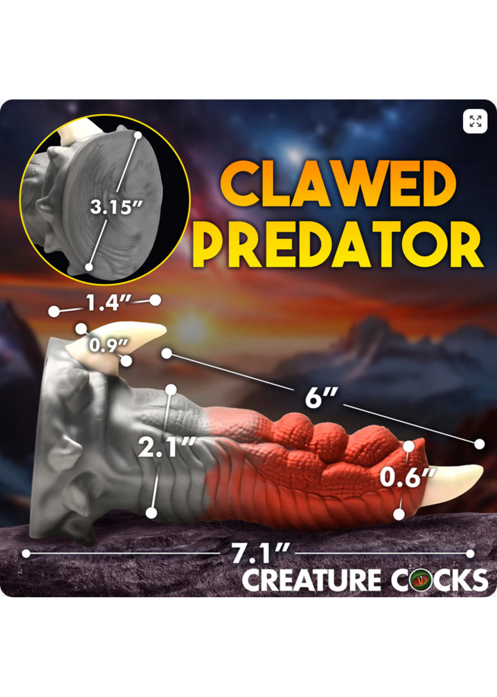 Creature Cocks Talon Silicone Dildo