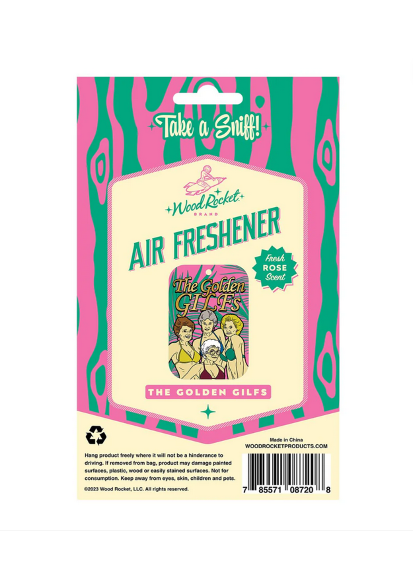 Wood Rocket LLC Golden GILFs Air Freshner