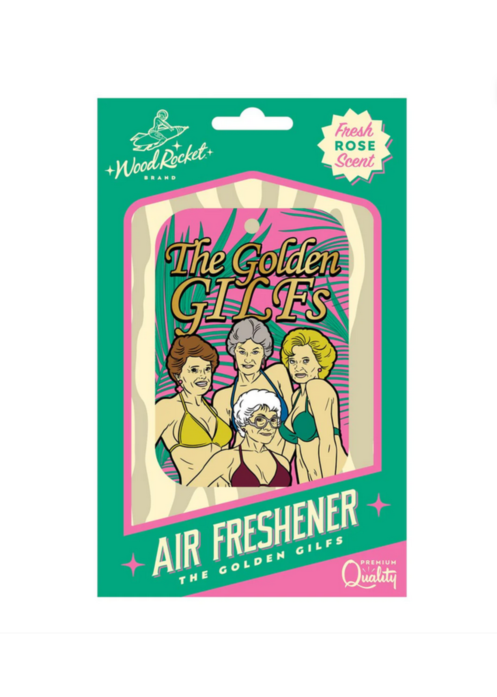Wood Rocket LLC Golden GILFs Air Freshner
