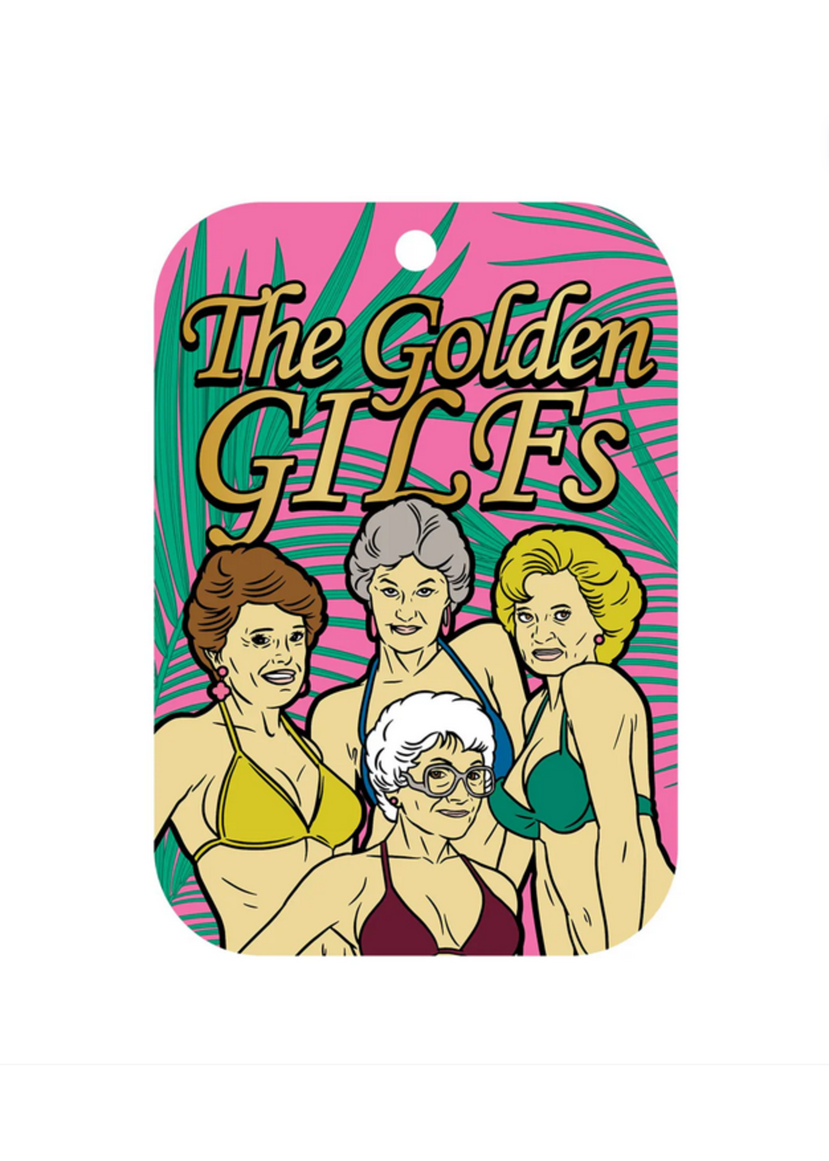 Wood Rocket LLC Golden GILFs Air Freshner