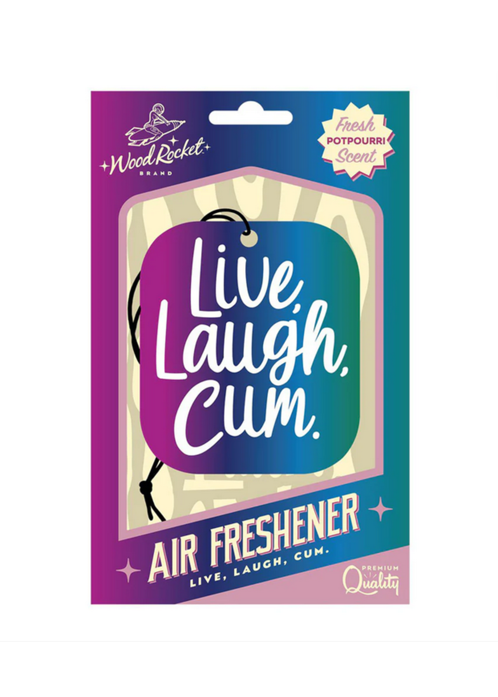Wood Rocket LLC Live Laugh Cum Air Freshner