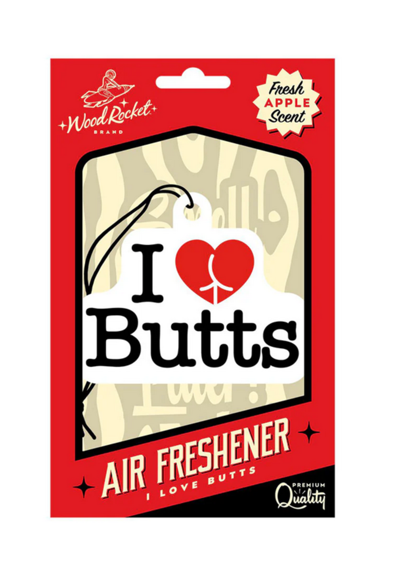 Wood Rocket LLC I Love Butts Air Freshner