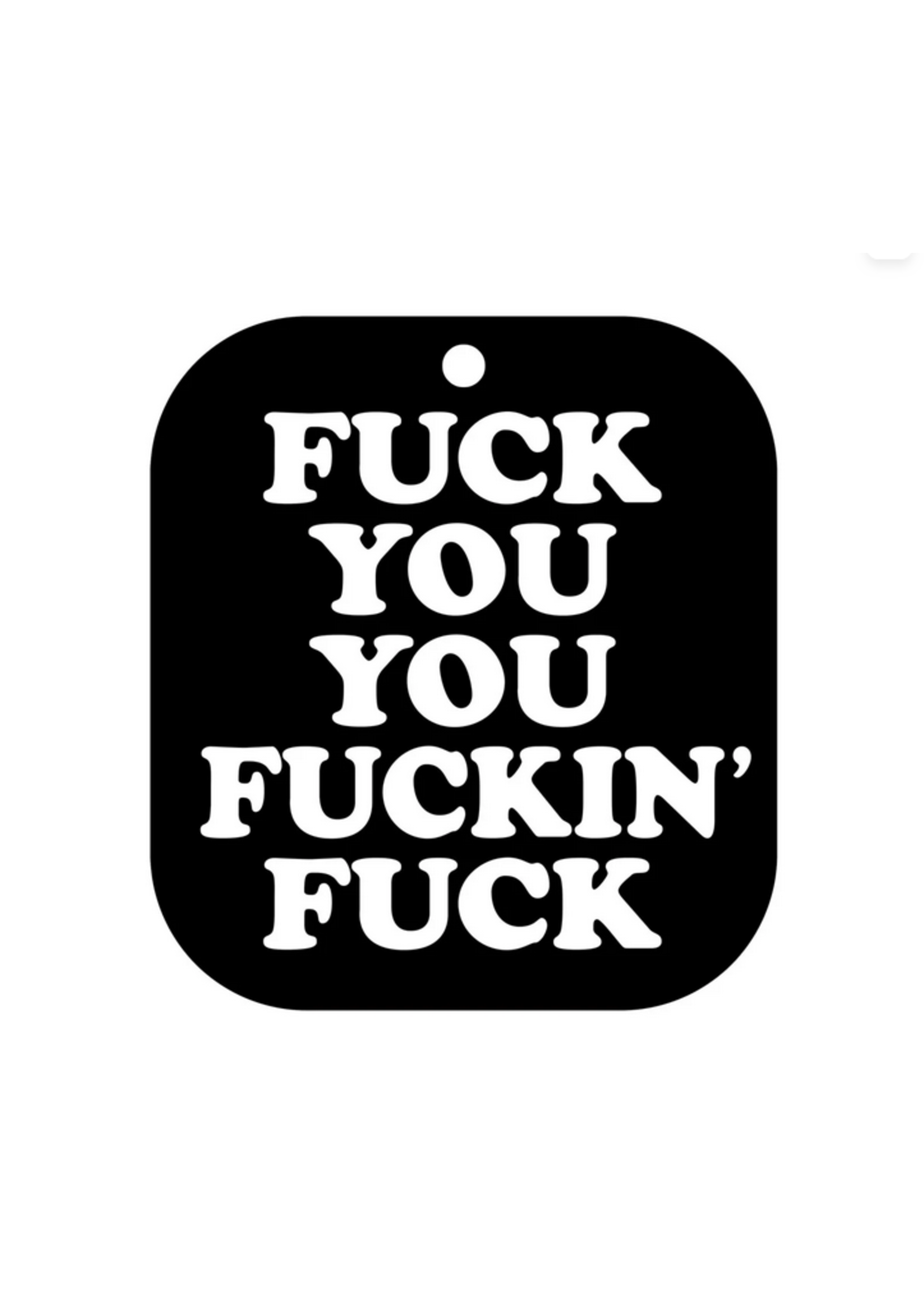 Wood Rocket LLC Fuck You You Fucking Fuck Air Freshner