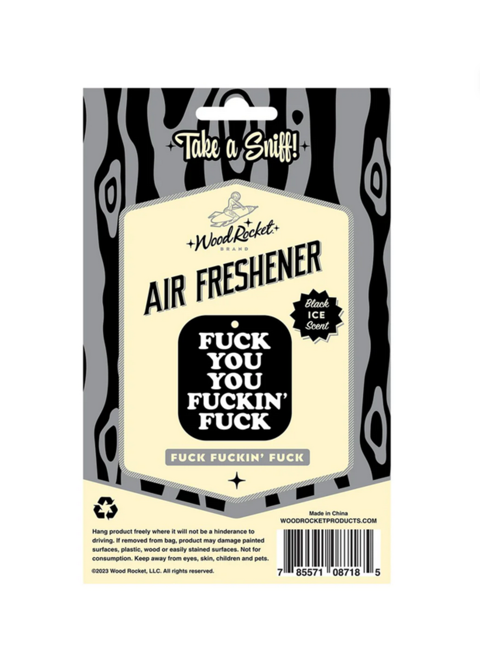 Wood Rocket LLC Fuck You You Fucking Fuck Air Freshner