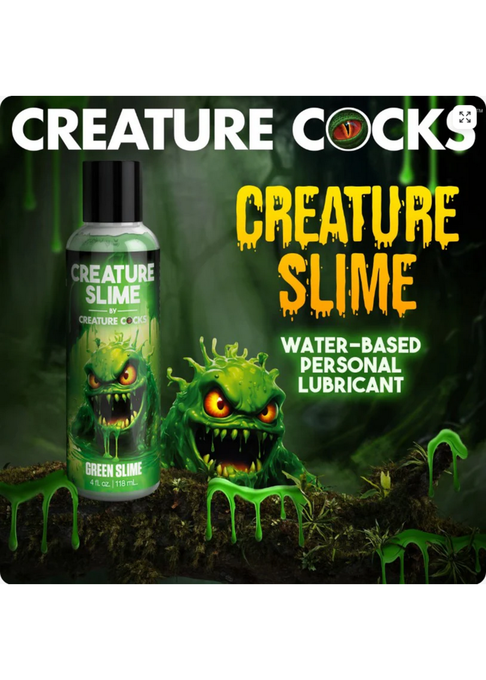 Creature Cocks Creature Slime - H2O Lube - 4 Oz