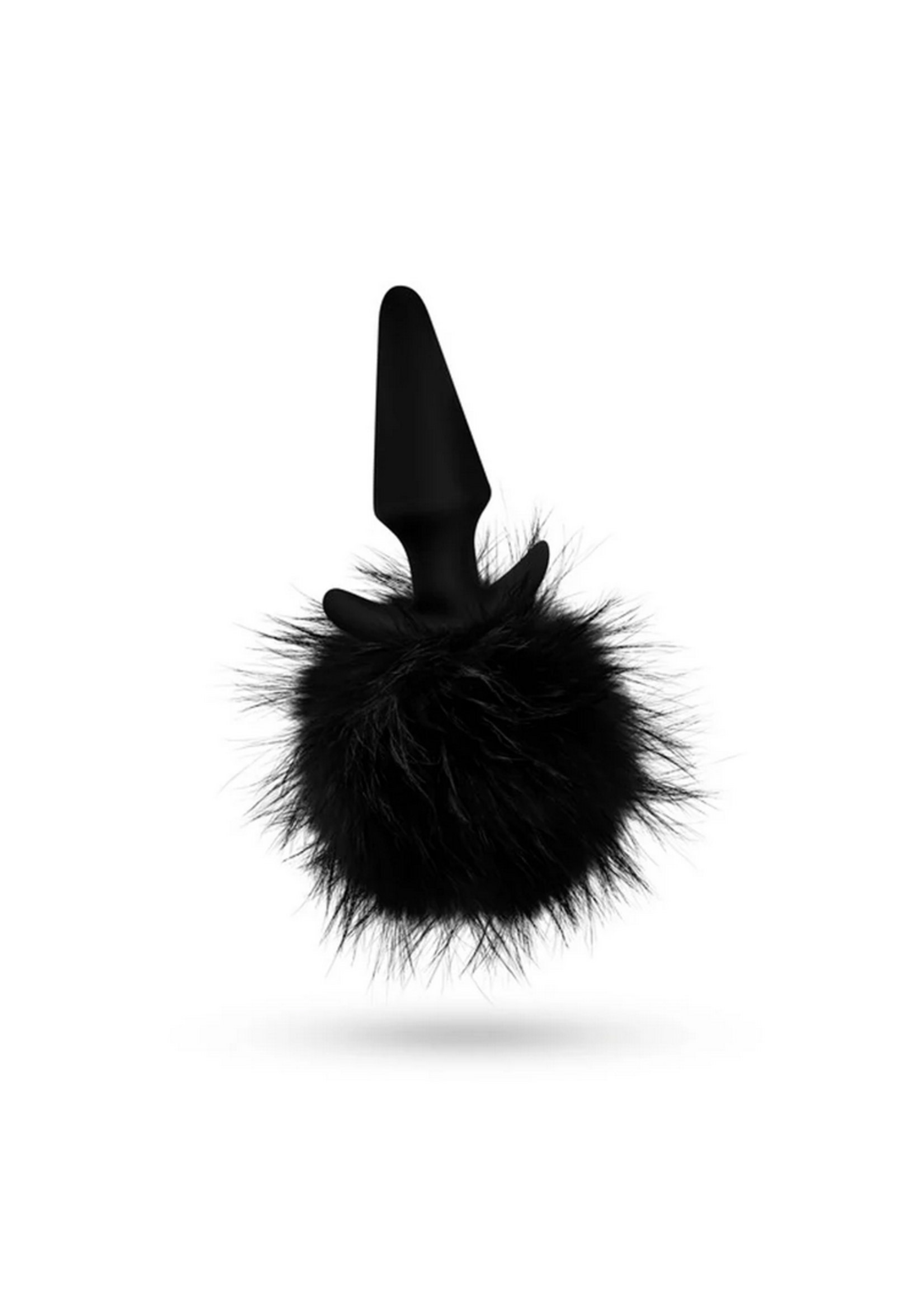 Anal Adventures - Rabbit Tail Plug Black