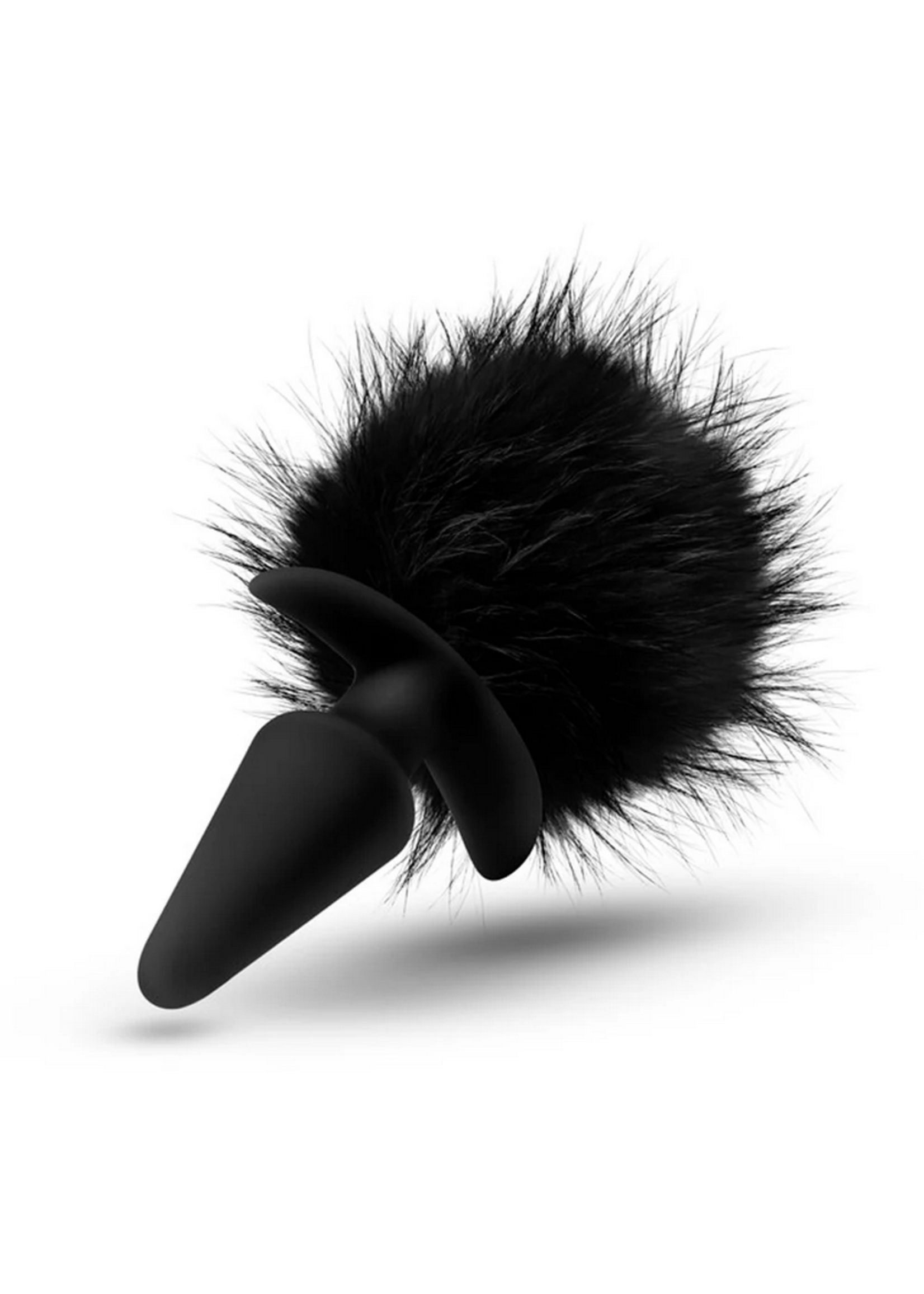 Anal Adventures - Rabbit Tail Plug Black