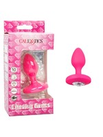 Calexotics Cheeky Gems Medium Rechargeable Vibrating Probe - Pink
