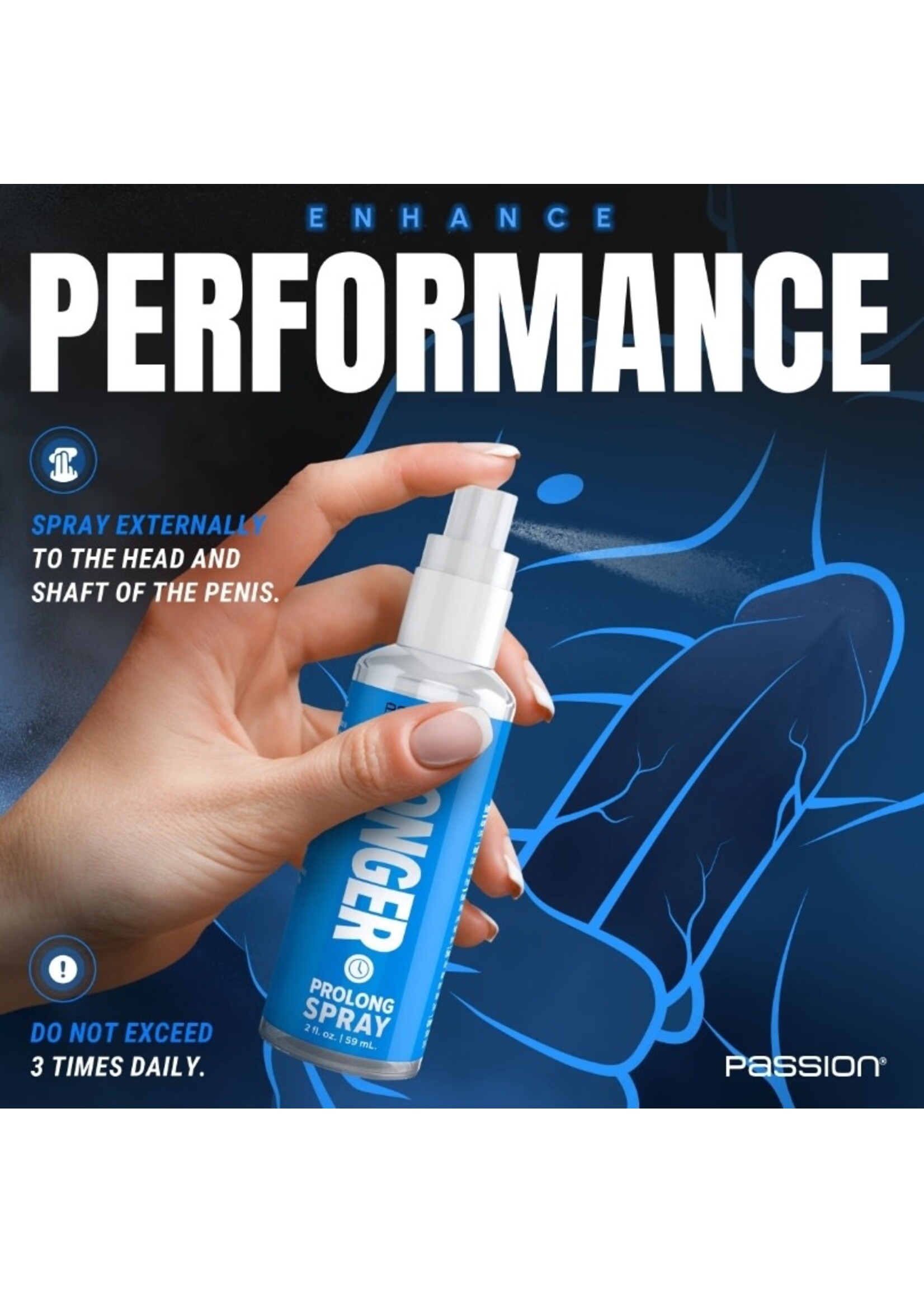 Passion Enhancers Last Longer - Prolong Spray - 2oz
