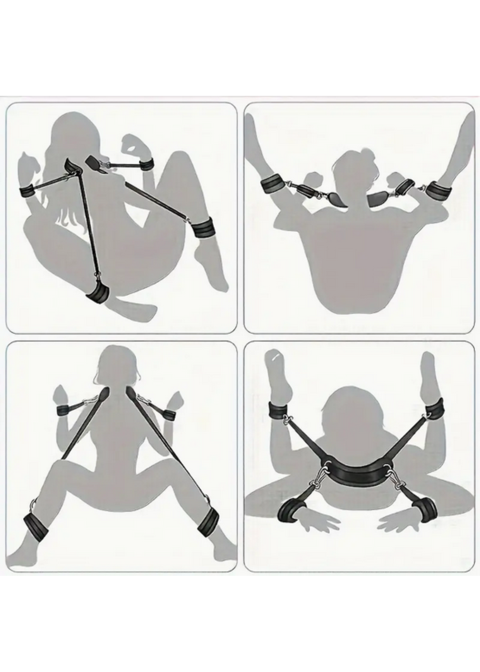 Value Position Assistant Wrist Ankle Cuffs Black