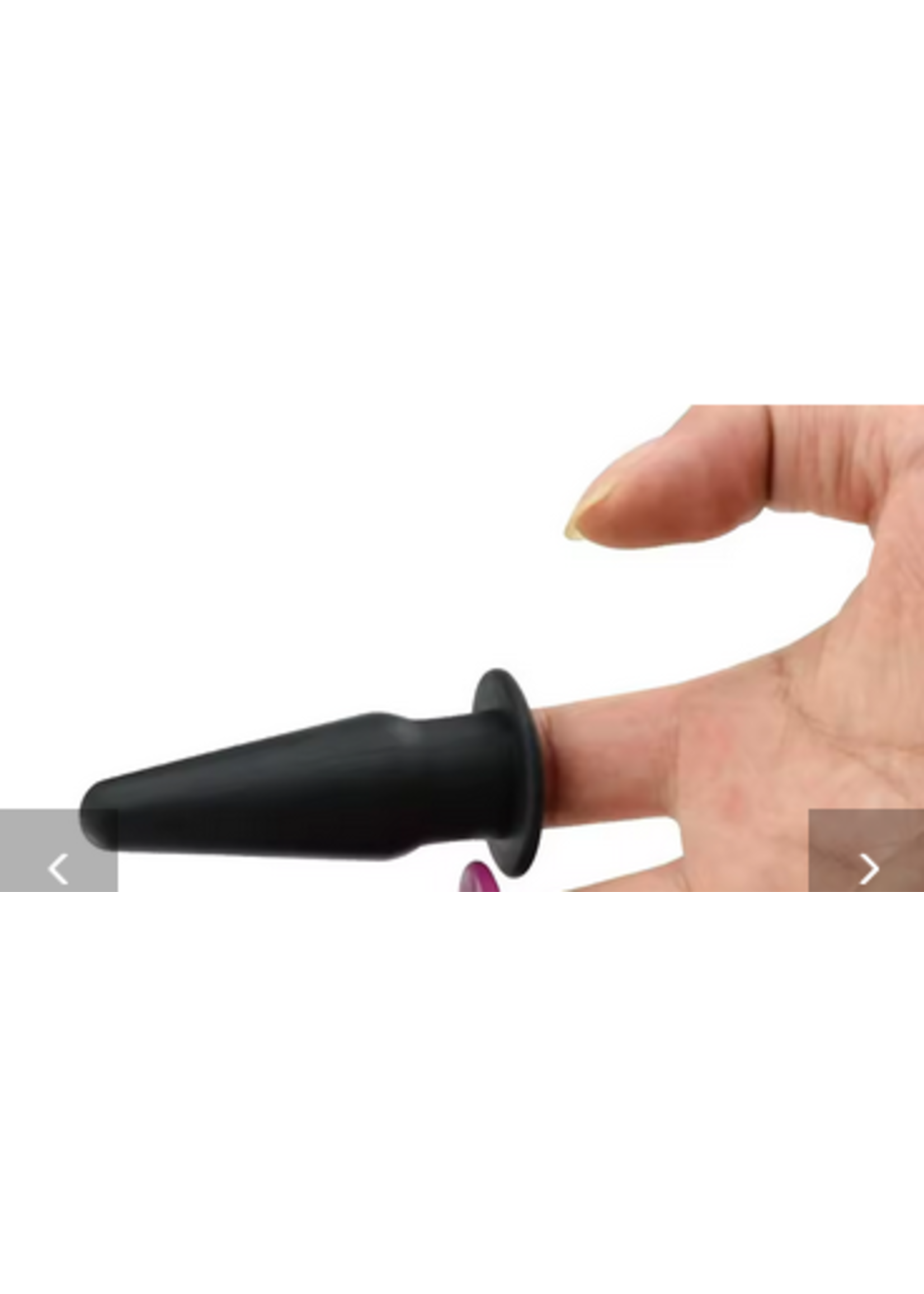 Silicone Finger Sleeve Butt Plug