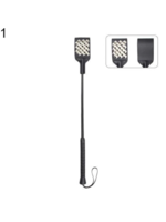 Smoosh Riding Crop Metal Ribbed