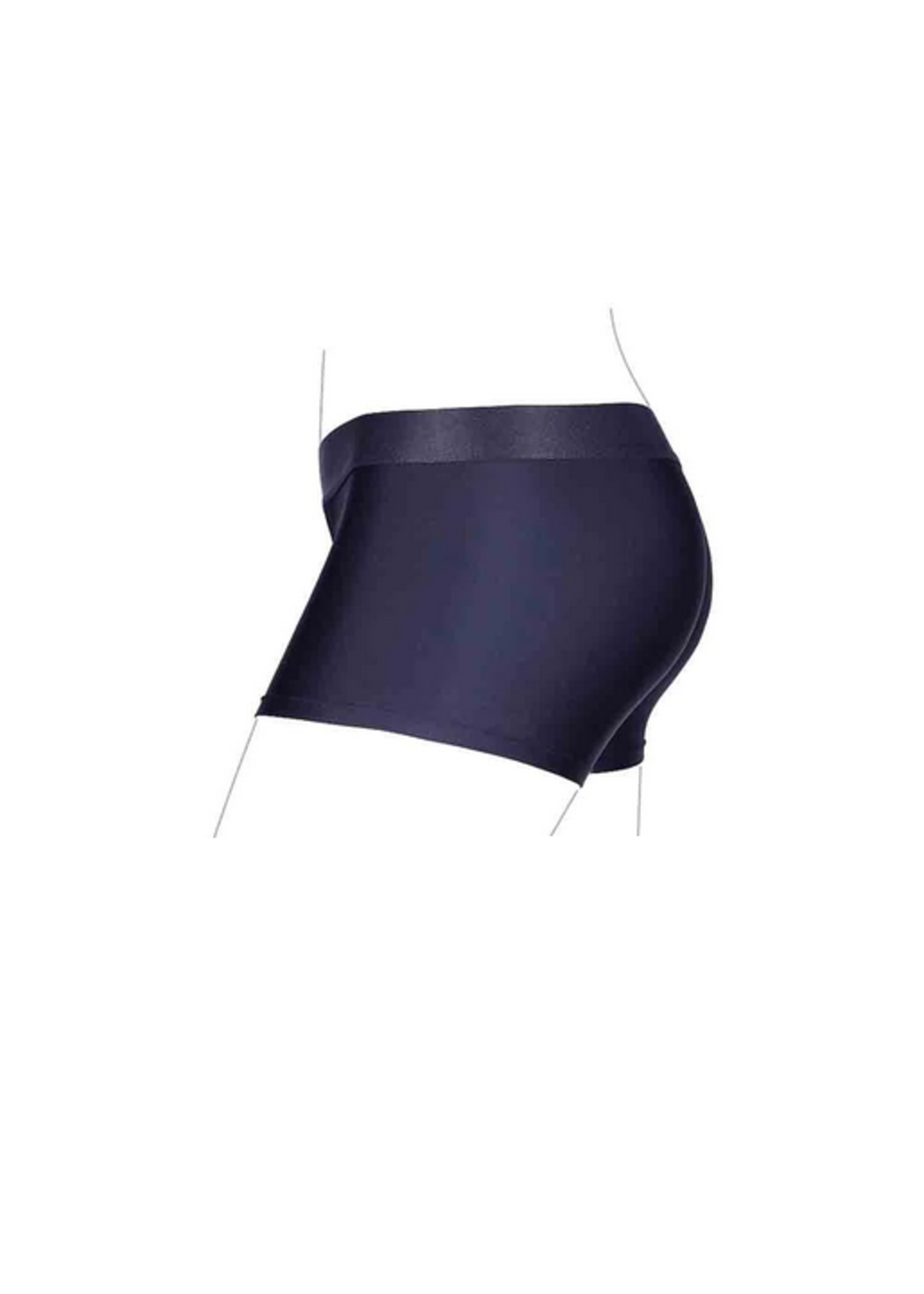 Ouch! Vibrating Strap-on Boxer - Black