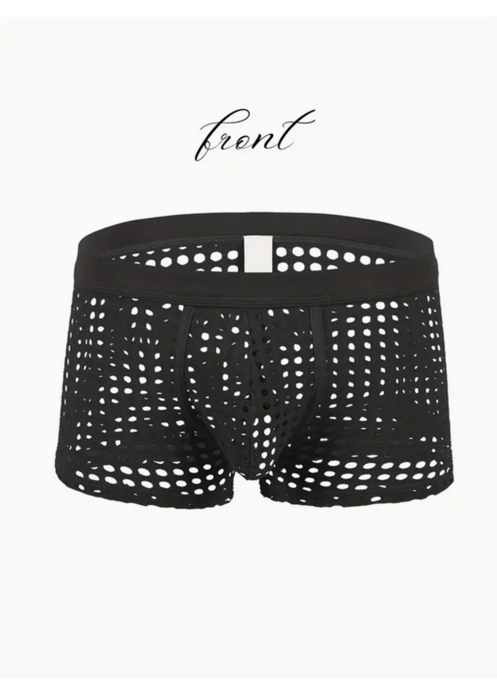 Smoosh Mens Mesh Boxer Briefs with Holes