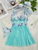 Floral Embroidery Babydoll