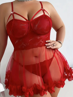Plus Size Red Heart Babydoll