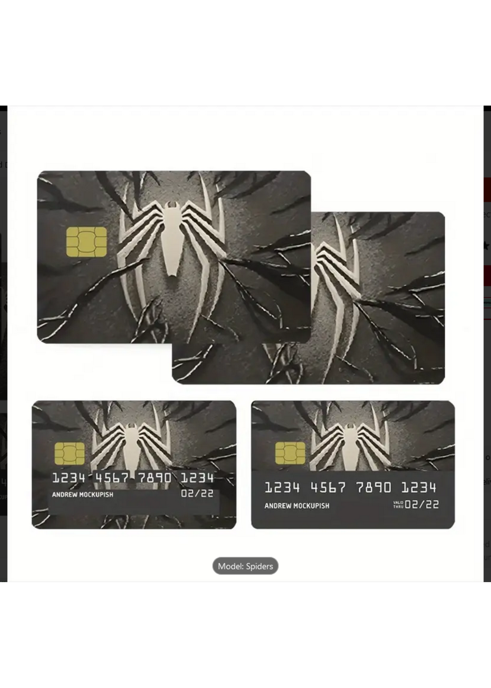 Spiderman Venom Credit Debit Card Sticker Cover