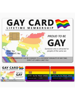 Gay Card Membership Credit Debit Card Sticker Cover