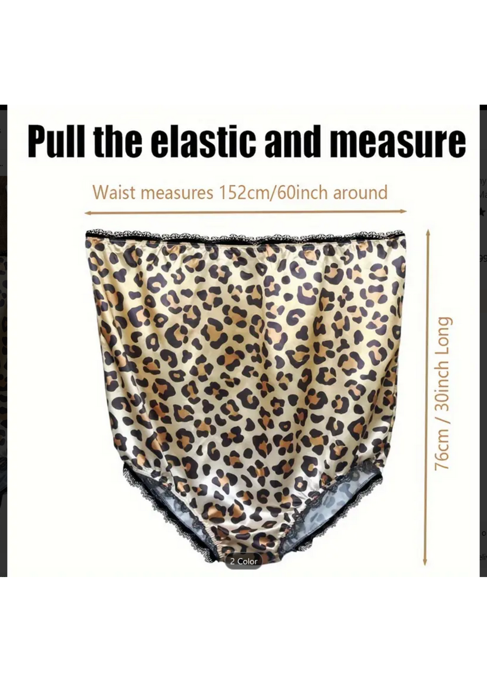 Gag Granny Panties XXXXXL Leopard Print
