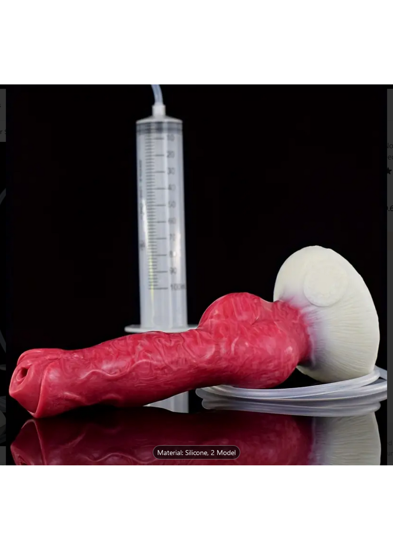 Squirting Hell Hound Canine Silicone Dildo