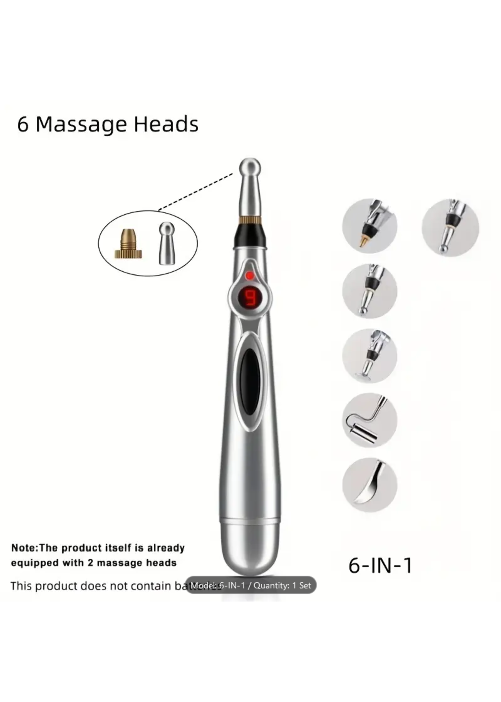 Smoosh Pulsing Shock Pen w/ Extra Attachments