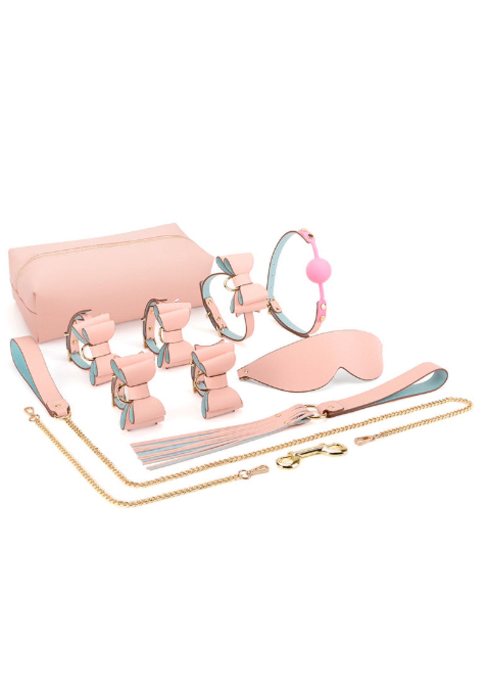 Smoosh Smoosh Bondage Bow Set Pink
