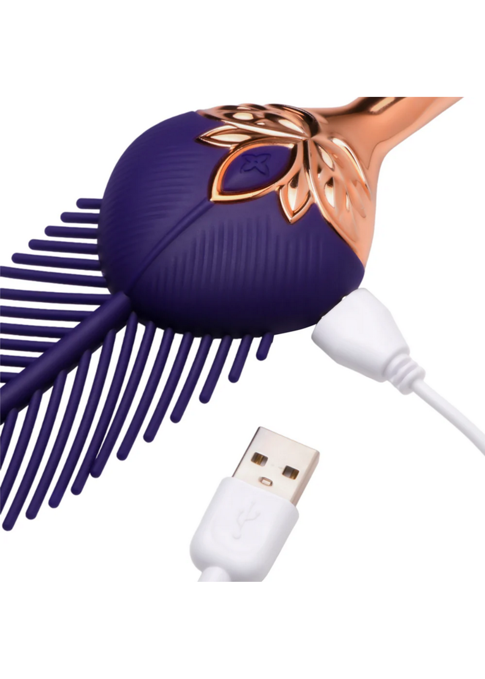 Master Series The Tickler Vibrating Silicone Feather